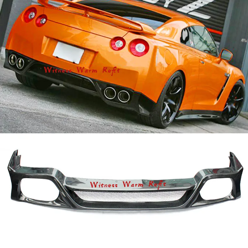 Для Nissan GTR R35 GT R задний бампер выхлопной диффузор спойлер для модели GTR35 сплиттер