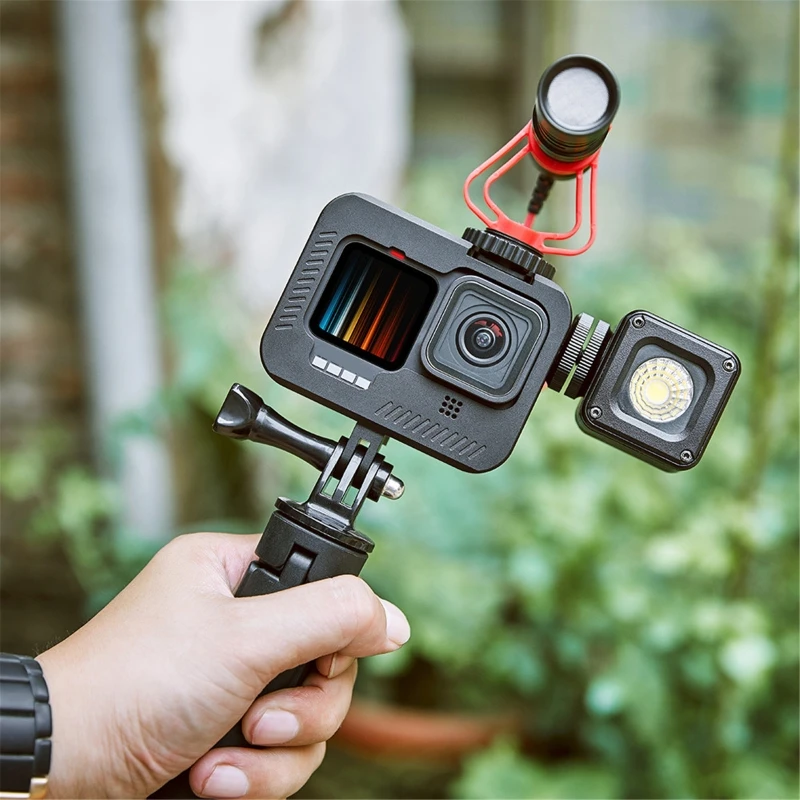 

Portable Housing Case Aluminum alloy Frame Anti-fall Protective Shell Cover for Gopro Hero9 Action Camera Accessories