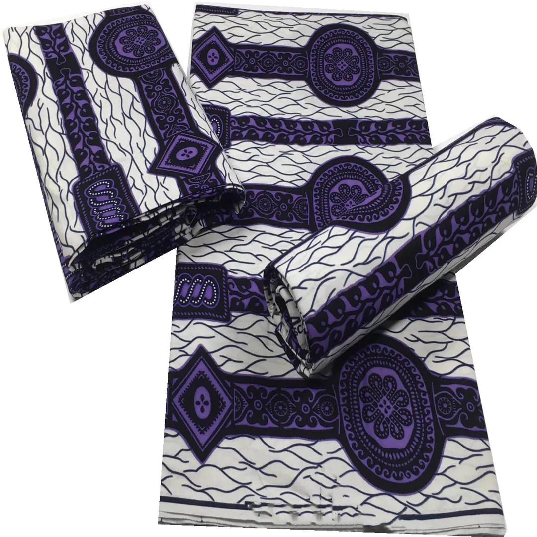 

2021 New Original Real Wax 100% Cotton African Wax Print Fabric For Wedding Dress Tissu African Fabric Ankara Nigeria Style