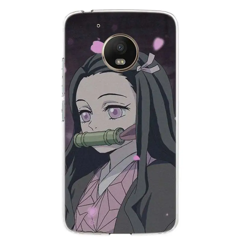 anime kimetsu no yaiba demon slayer phone case for motoralo moto g9 g8 g7 g6 g5 e6 e5 e4 plus power play one macro action cover free global shipping