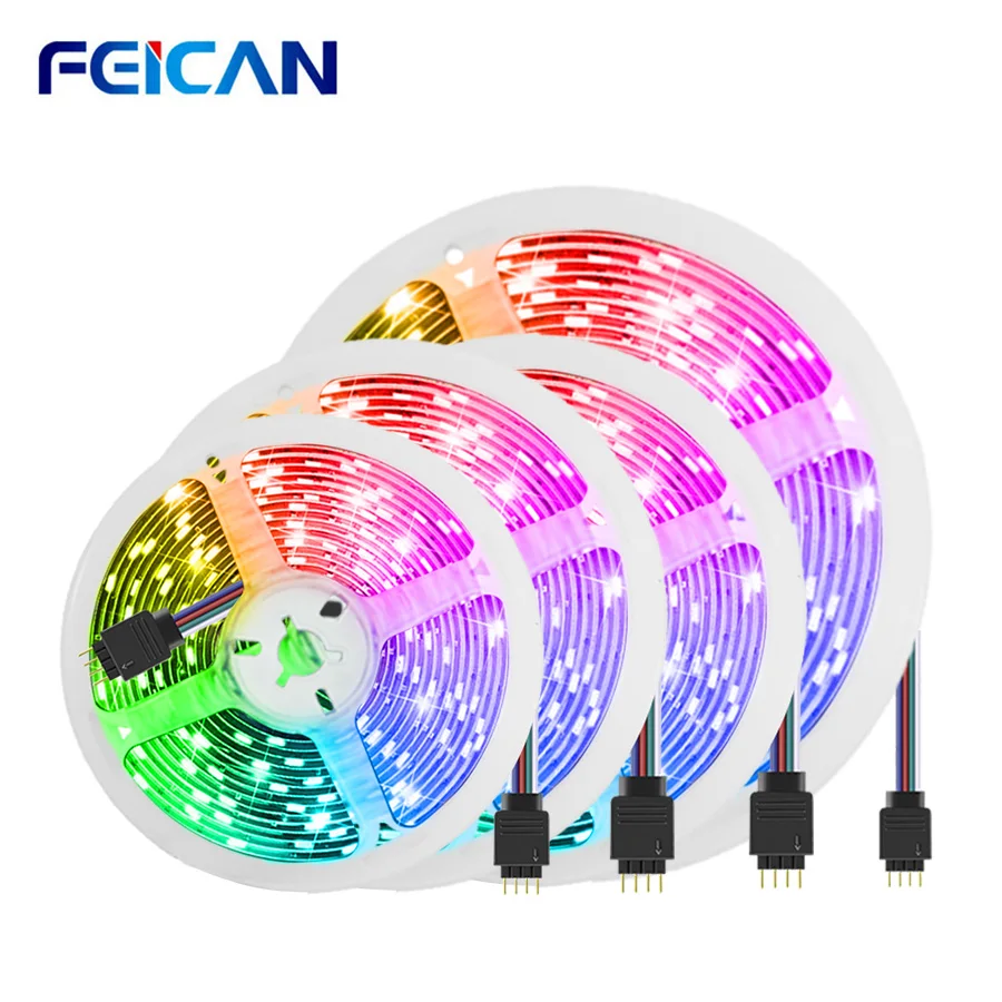 Светодиодная лента 5 м 10 в одном 2835/5050 RGB светильник полоса 12 В водонепроницаемая