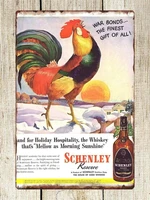 wall decor paintings 1949 schenley reserve blended whiskey metal tin sign 20x30cm 8x12inch