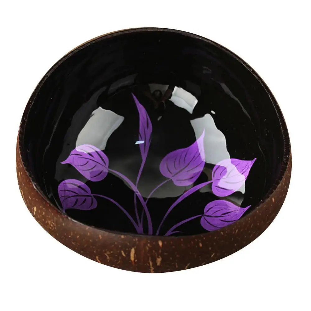 

Wholesales Leaf/Flower Coconut Shell Dried Fruit Food Container Keys Candy Storage Bowl