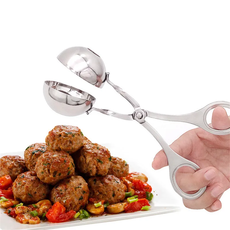 

Hot Stainless Steel Meatball Maker Big Small Size Food Clip Meatballs Maker Kitchen Tools Cuisine Outils Kitchen Accessoires.8z