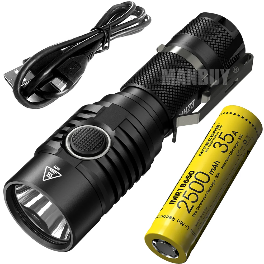2020 Nitecore 1800 люмен MH23 + IMR18650 Перезаряжаемые Батарея Cree XHP35 со светодиодной