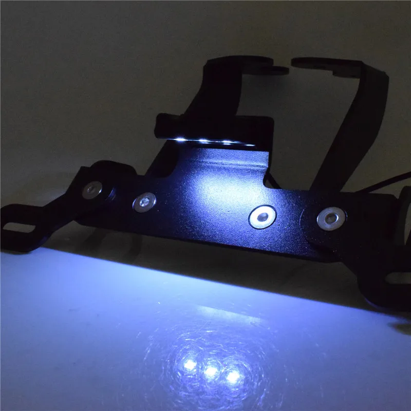 

Мотоцикл для Yamaha MT09 MT-09 FZ-09 2017 2018 2019 2020 регистрации кронштейн держатель номерного знака Рамка ж/светодиодный свет