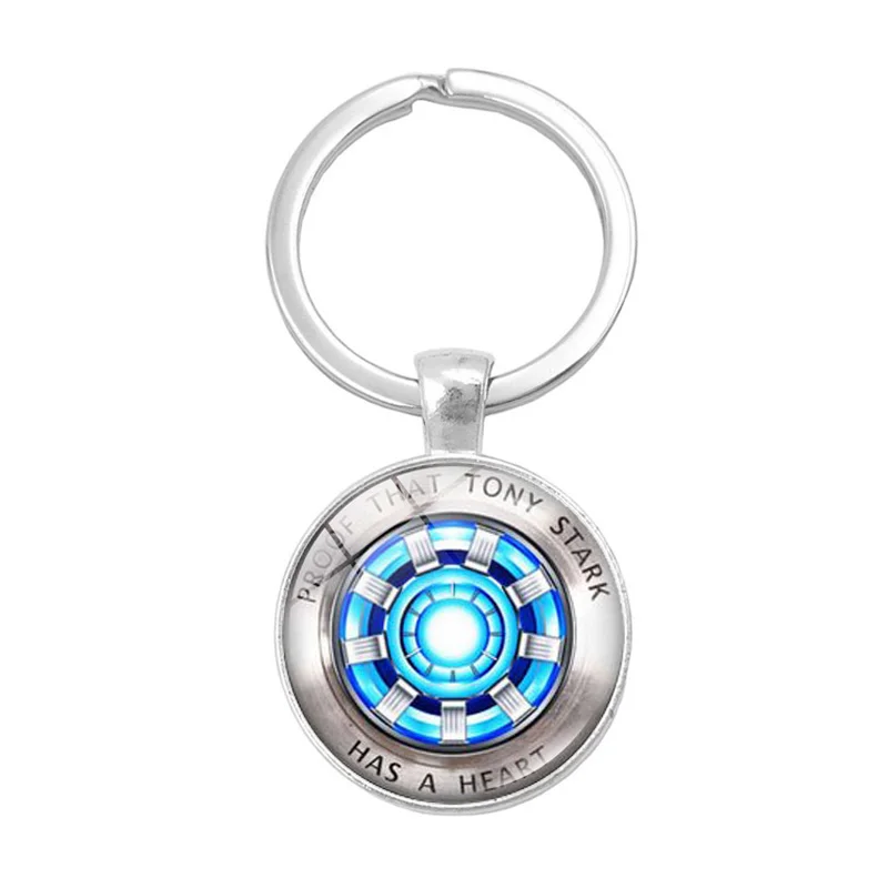 Железный человек дуговой реактор стеклянный купол кулон брелок доказательство