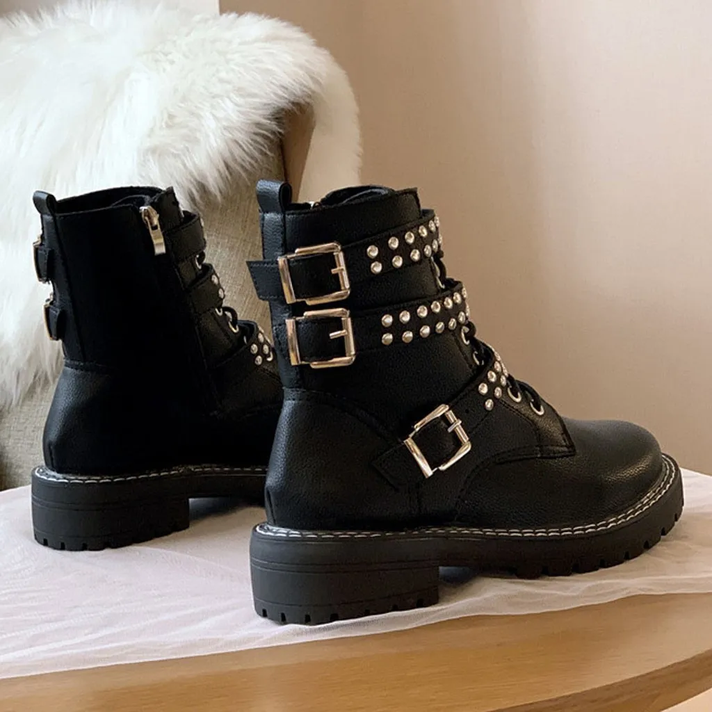 Женская обувь зимние женские ботильоны на шнуровке ботинки платформе с