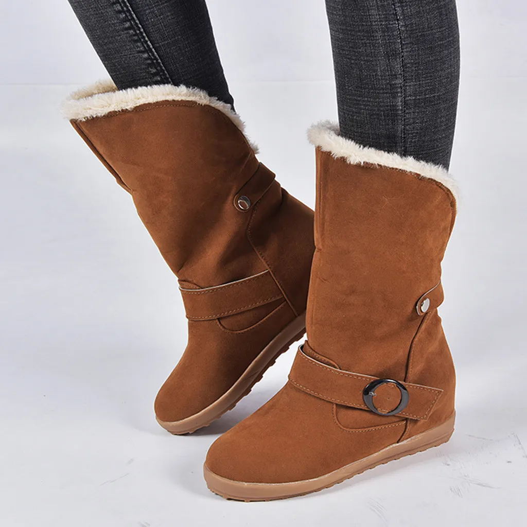 Женские ботинки Лидер продаж женские замшевые с круглым носком на плоской