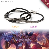 lol jewelry xayah and rakan real 100 925 silver lover bracelet valentines day present christmas gift women men game bangles