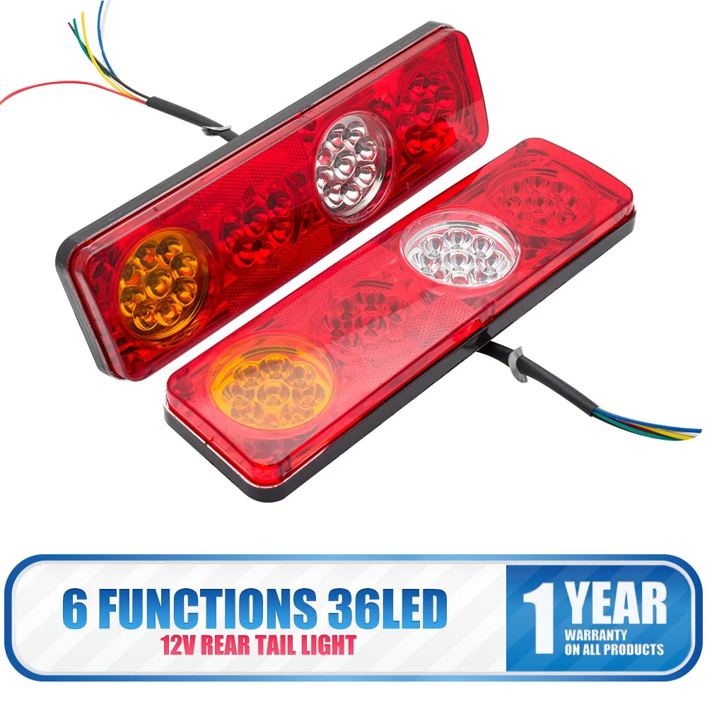 2 шт. задние фонари 12 В 6 функций 36 светодиодов|Фара для авто в сборе| |