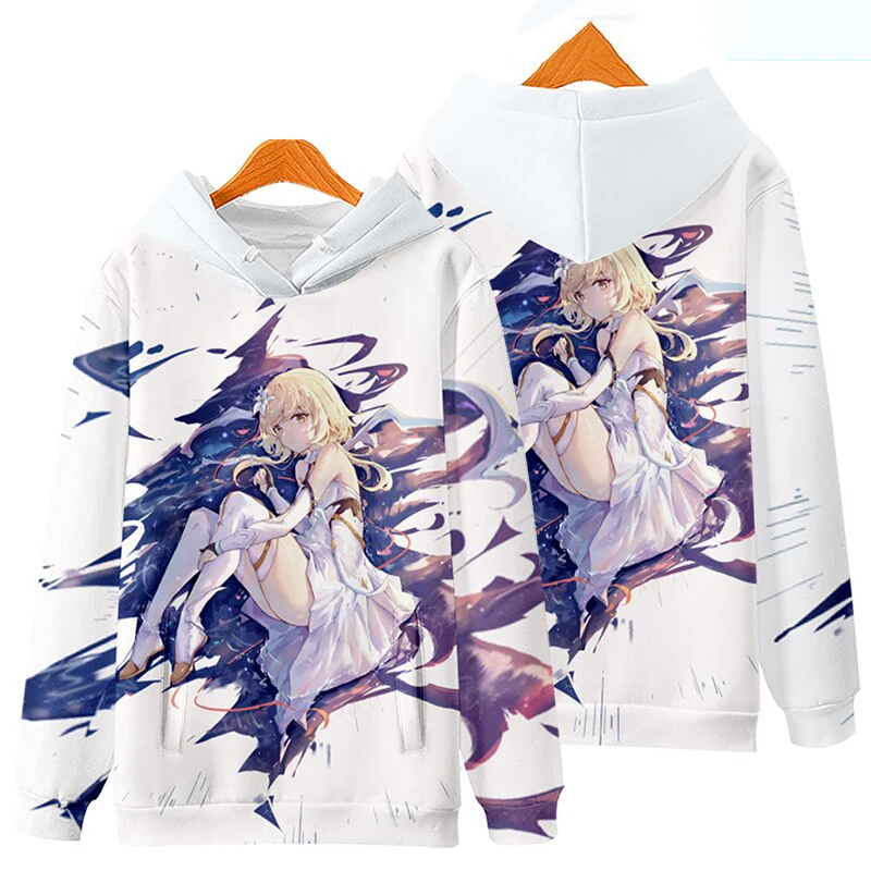 

2021 Spring and Autumn New Anime Genshin Impact Game 3D Long Sleeve Couple Sweatshirt Super Dalian Hoodie Jacket