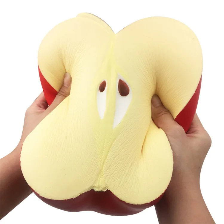 2 шт в партии! Яблоко зеленый красный Редкие Мягкие 25 см * 13 большая медленно