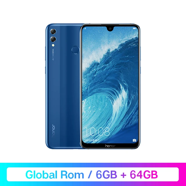 Globalrom 6G64 Blue Honor 8X Max, Google Play, мобильный телефон, 7,12 дюймов, большой экран, Восьмиядерный, отпечаток пальца, ID, 5000 мАч, Android 8,1, OTA,Скидка 1200 руб. /. При заказе от 9800 руб. /Промокод: newyear1200/ - Цвет: Globalrom 6G64 Blue