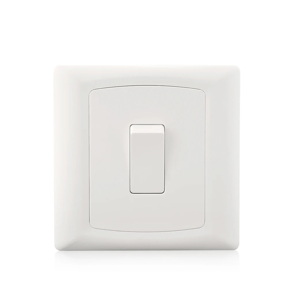 

Classic Wall switch push on off 1 gang 2 way 1 gang 1 way wall light switch 10A 250V white wall switch socket