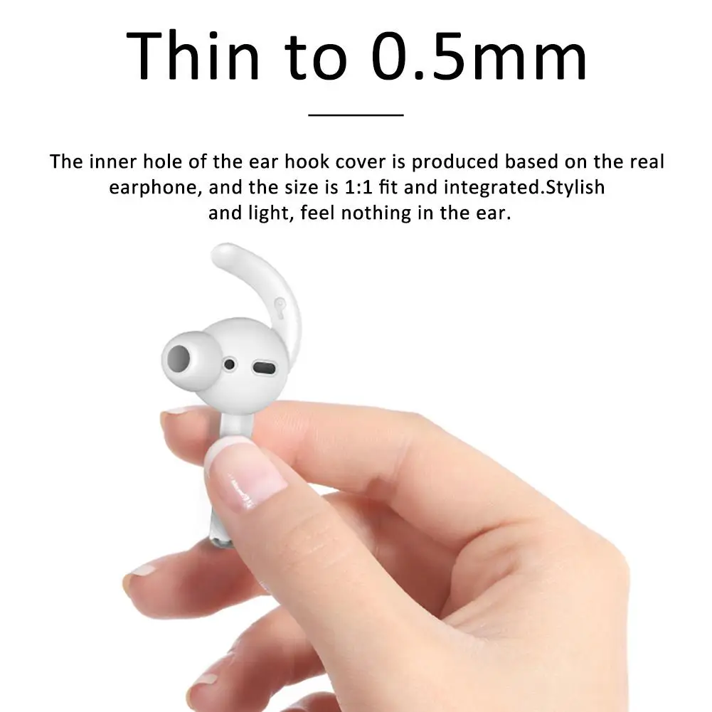 3 пары силиконовых крючкообразных наушников стабилизатор 30 градусов в уши