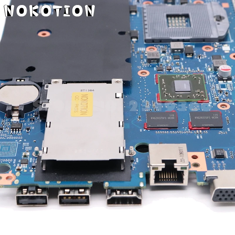 Материнская плата NOKOTION 670795-001 658343-001 для ноутбука hp Probook 4530s 4730s 6050A2465501-MB-A02 HM65 DDR3 1GB GPU