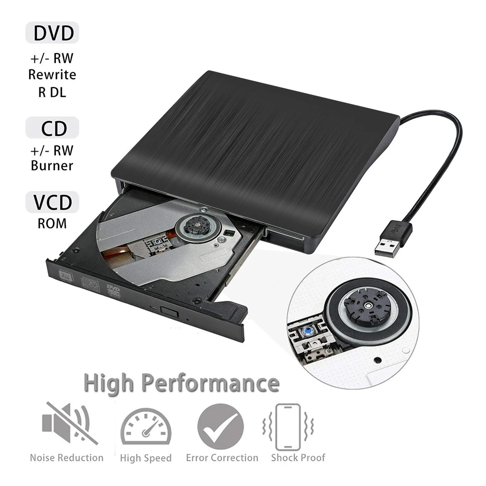 USB 3 0 всплывающий Мобильный Внешний DVD-RW портативный привод нечетный внешний DVD rom