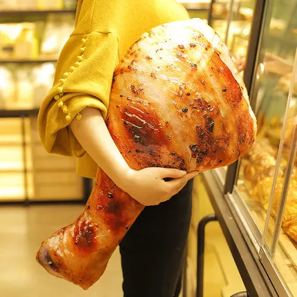 70cm Chicken leg 3D моделирование формы еды плюшевая подушка креативная курица колбаса Плюшевые игрушки Мягкая диванная подушка домашний декор забавные подарки для детей - Цвет: 70cm Chicken leg