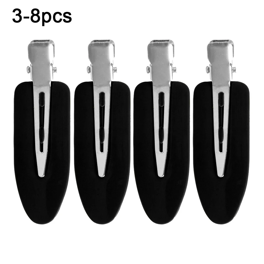 3-8pcs Профессиональные щипчики для макияжа, бесшовные, без изгиба, без складок, заколки для волос, салонный стиль, фиксированная заколка для волос для женщин Макияж для волос, Стайлинг челки - Цвет: 3-8pcs