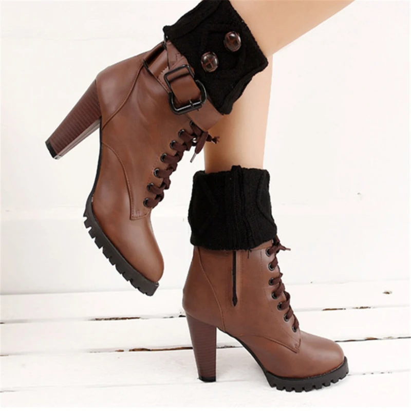 Women Crochet Boot Leg Warmers Boot Cover Keep Warm Socks Calcetines Mujer Women's Leg Warmers гетры женские Ankle Warmers