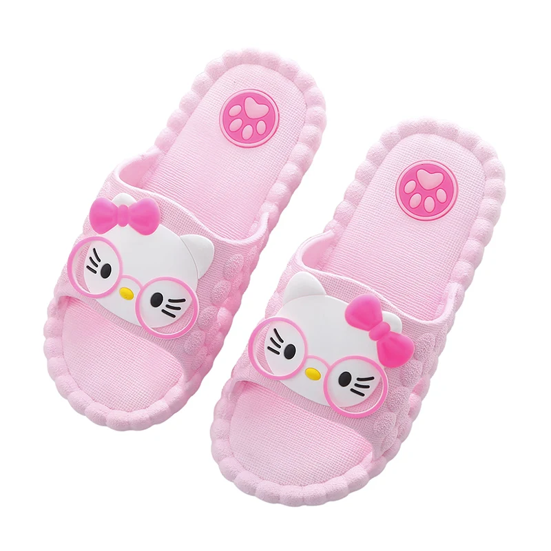Детские тапочки в Корейском стиле Сезон лето Домашние для маленьких и средних