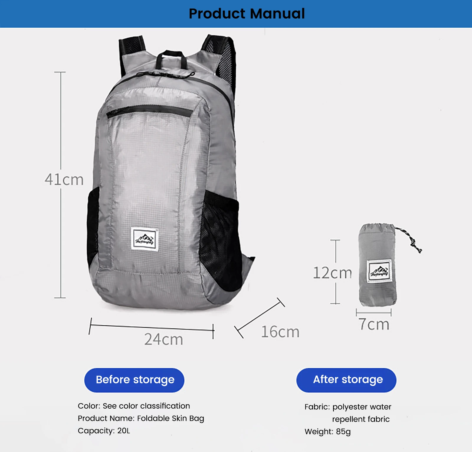 

2021 Portable New Folding Backpack, Outdoor Sports Men's And Women's Waterproof Travel Backpack Valentines Day Gifts