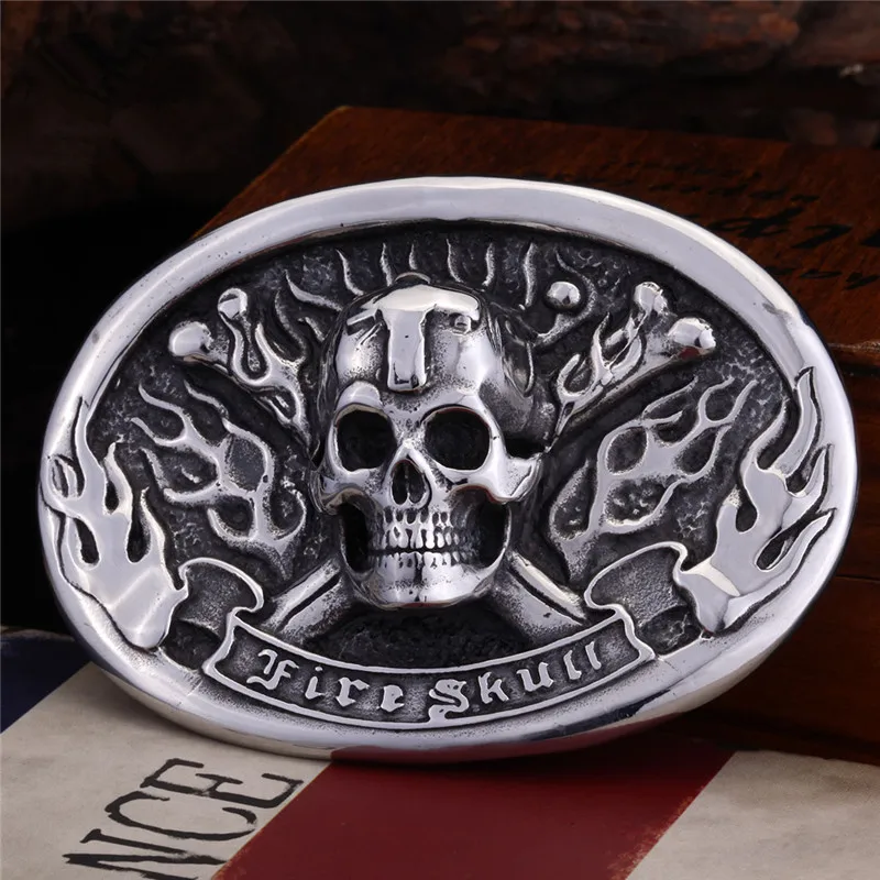 Для мужчин 'пряжка на ремешке череп полые пряжка для плотника механик ковбой и