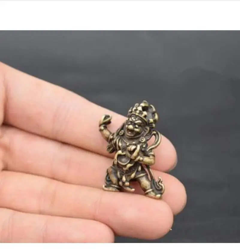 Медь статуя китайская коллекция архаизмы латунь Буддизм Ваджра Будда небольшая