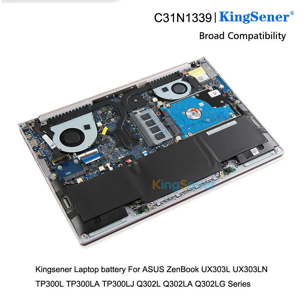 KingSener C31N1339 Аккумулятор для ноутбука Asus Zenbook UX303L UX303LN TP300L TP300LA TP300LJ Q302L Q302LA Q302LG C31N1339 50WH