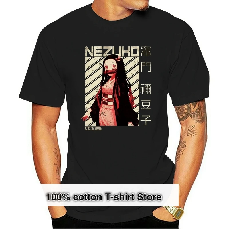 

Damon Slayer Nezuko T Shirt Kimetsu Keine Yaiba Tanjiro Nezuko Japan Anime Manga Kleidung