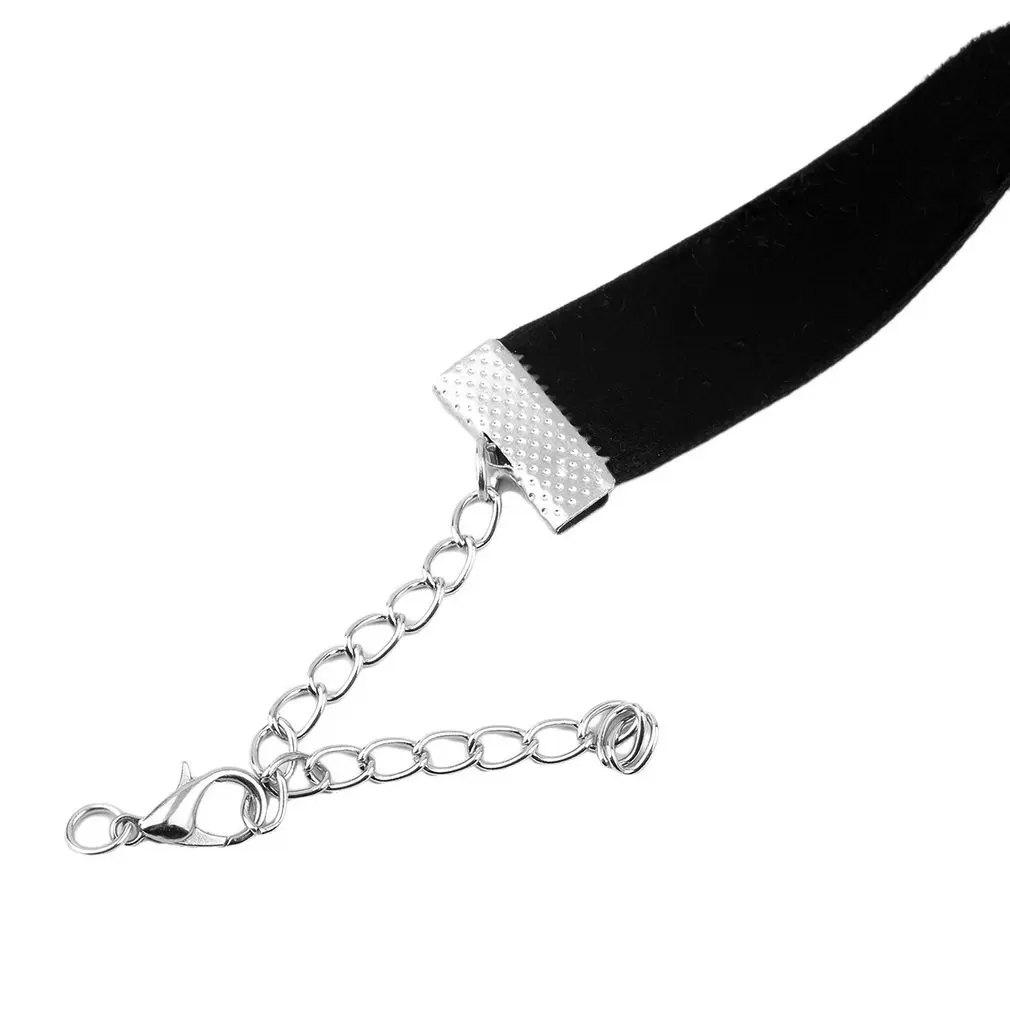 Дизайн 1 шт. 90 х черный готический ручной работы ретро бархатистый шнур Колье