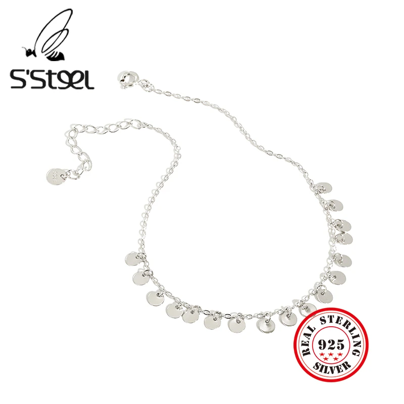 Женский браслет из стерлингового серебра 925 пробы с геометрическим узором Chaine De