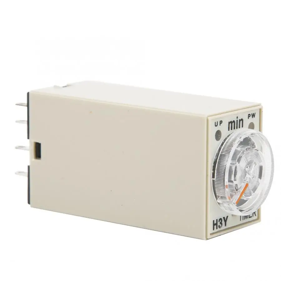 0111ROM H3Y-2 12VDC/24VDC/110VAC/220VAC таймер задержки 8 Pin Реле времени 0 ~ 30 минут циферблат Тип 5A
