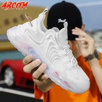 fashion mens sneakers air mesh thick bottom sport shoes men luxury lace up non leather casual shoes big size male shoe 2021 b16