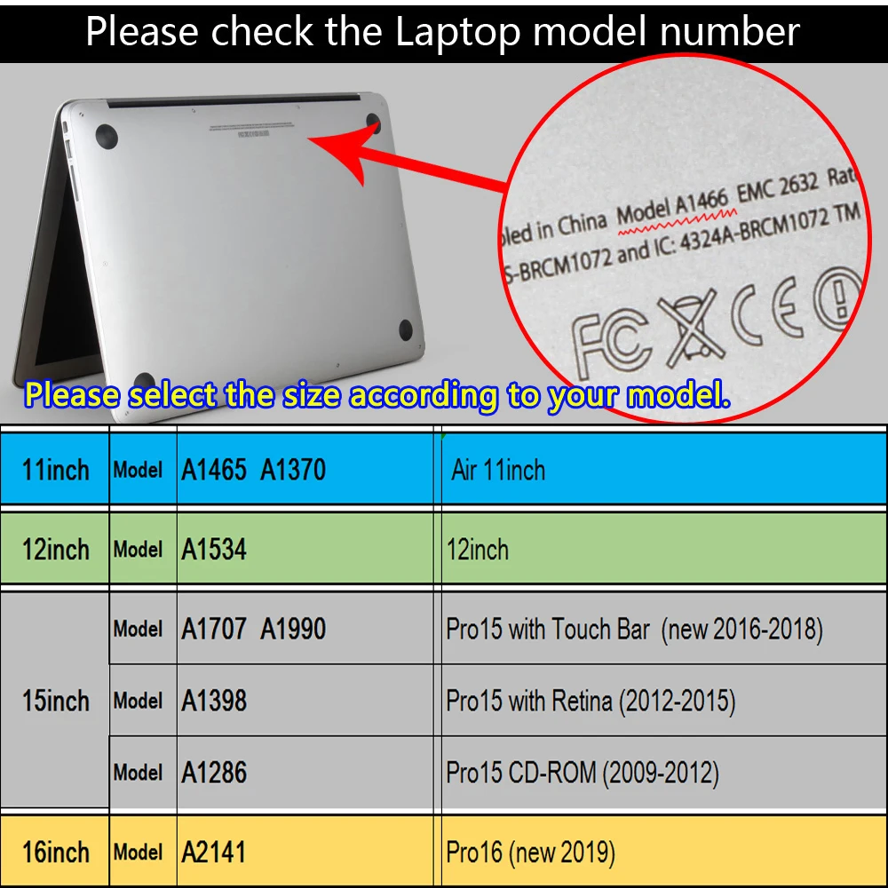 Твердый чехол Universe для Macbook Pro15 Pro16 Air11 12 дюймов A1534 A1707 A1266 Retina защитный ноутбука с