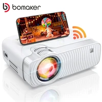 bomaker gc357 mini wifi 1280x720p portable video led projector support 1080p 3d home theater smart video projector