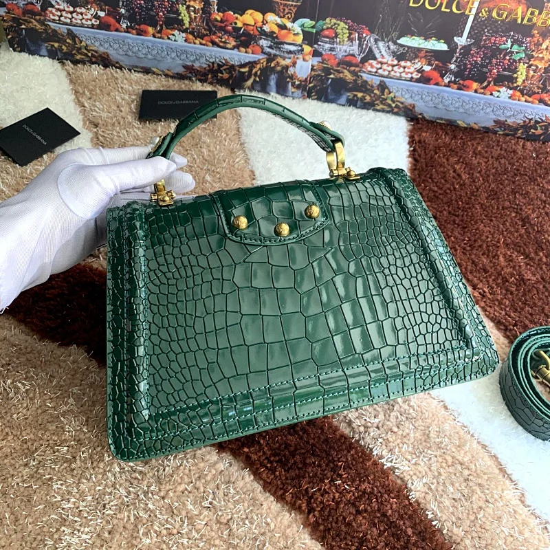 

Fashion Patent Leather Women Tote Bag Luxury Handbags Crocodile Pattern Women Bags Designer Brand Shoulder Messenger Bag