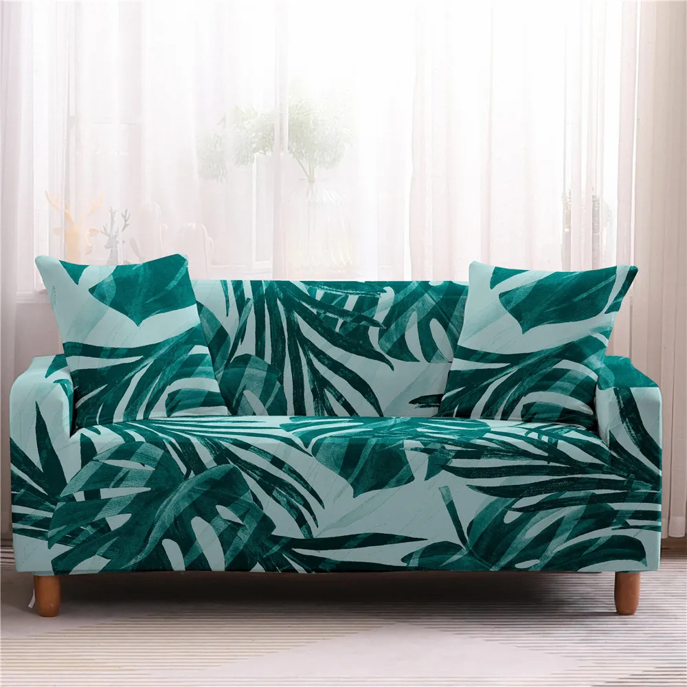 Чехол для 1/2/3/4 местного дивана с тропическими листьями|Чехлы диванов| |