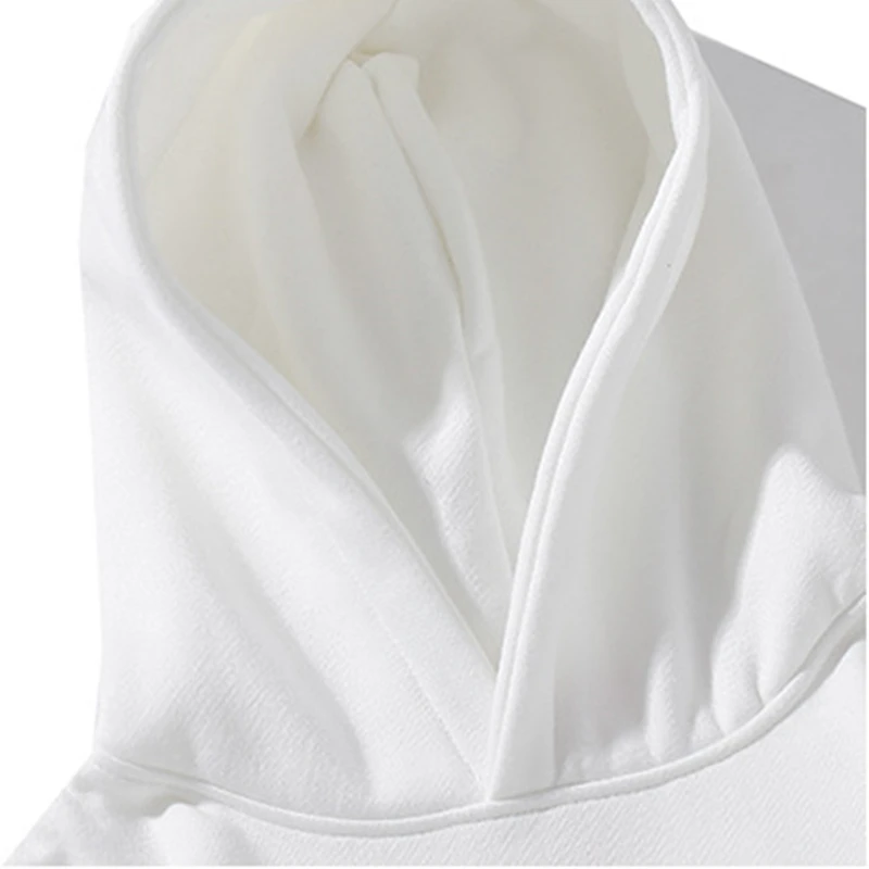 

FOJAGANTO Trendy Brand Men Casual Hoodies Tops Men Fashion Hooded Sweatshirts Solid Color Fleece Hoodies Sweatshirts Male