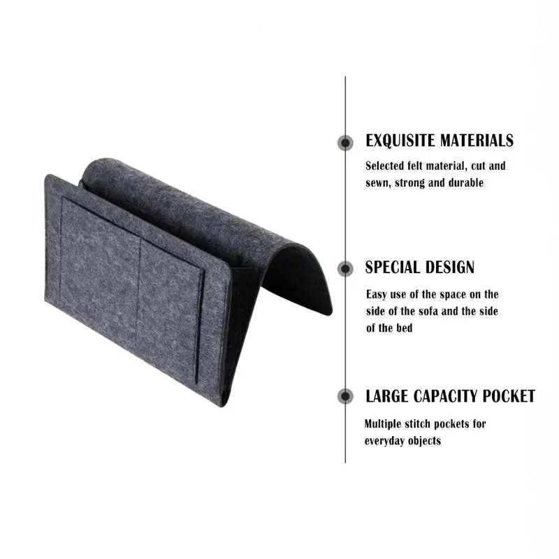 Органайзер для хранения фетровая прикроватная висячая сумка мобильный телефон с