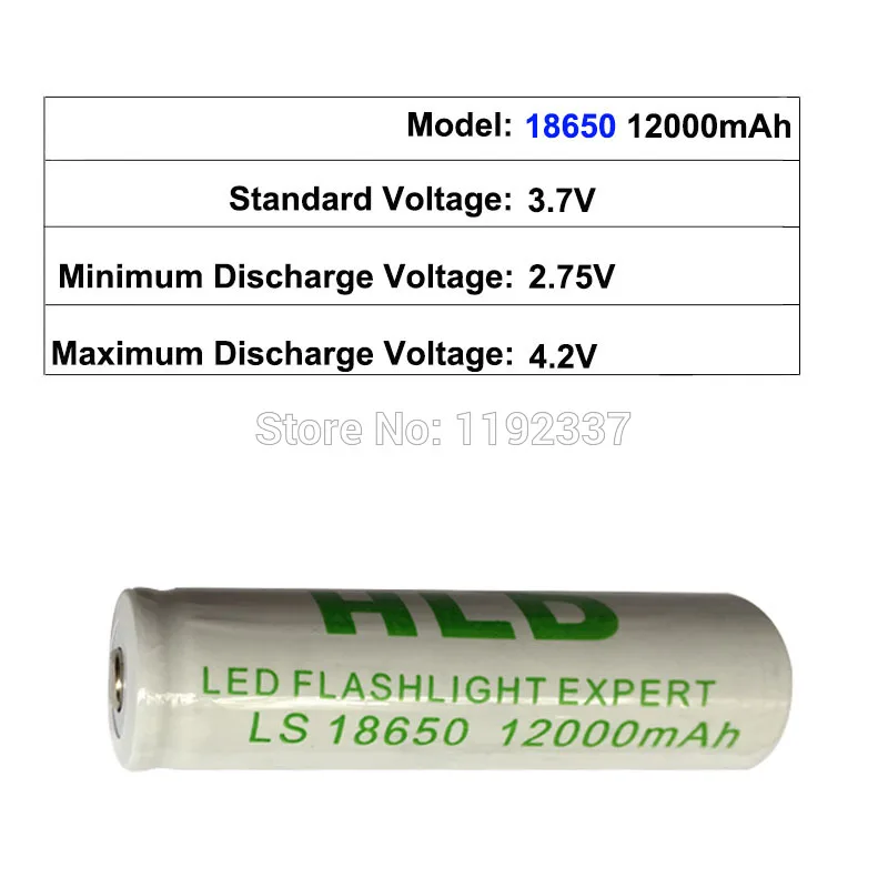 10 шт. 18650 Батарея 3 7 V 12000 мА/ч Перезаряжаемые литий-ионный аккумулятор для