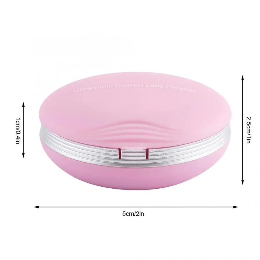 

Portable Rechargeable Ultrasonic Contact Lens Cleaner Electronic Auto Ultrasound Clean Sonic Cleaner Washing with Travel Case
