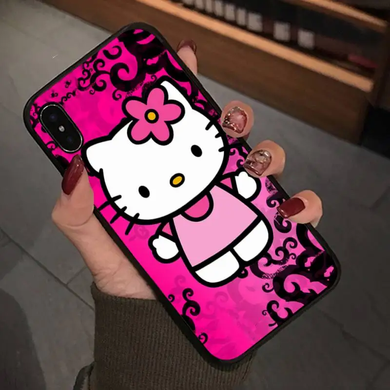 Babaite милый чехол Hello Kitty для Iphone 5 5c Se Se2 6 6s 7 8 Plus X мобильный телефон аксессуары |