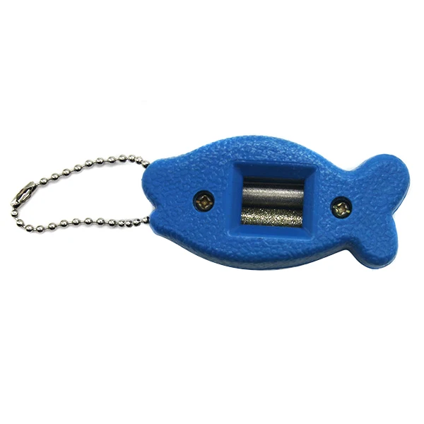 

1pcs Ice Skating Blades Sharpener Diamond Hand Held Skate Sharpening Little Fish Shape HFD889