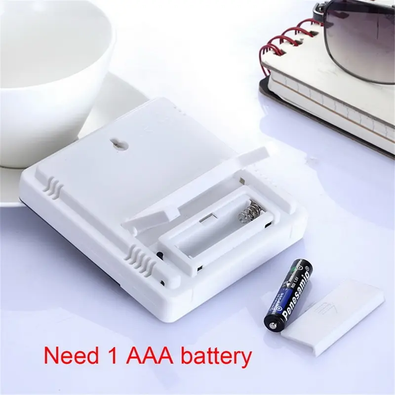 

Ultra-thin Digital Temperature Humidity Table Clock Automatic Monitoring Large LCD Screen Multifunction Electronic Desk Clock