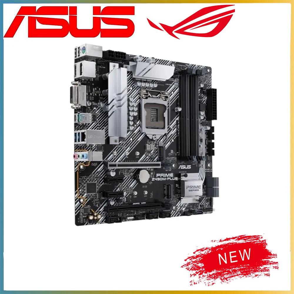 Новинка для процессора Intel Z490 LGA 1200 ASUS PRIME Z490M-PLUS материнская плата компьютера Socket