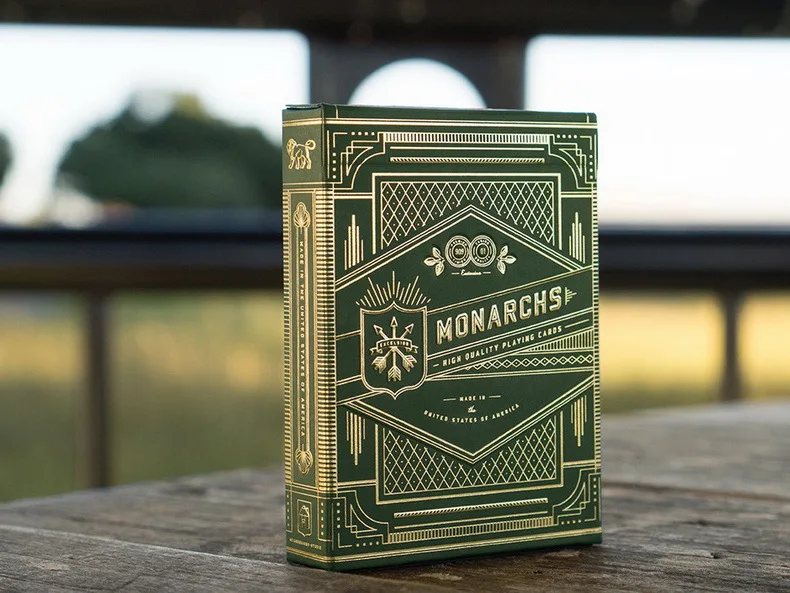 1 колода Theory11 зеленые Монархи игральные карты Monarch покерных волшебных карт