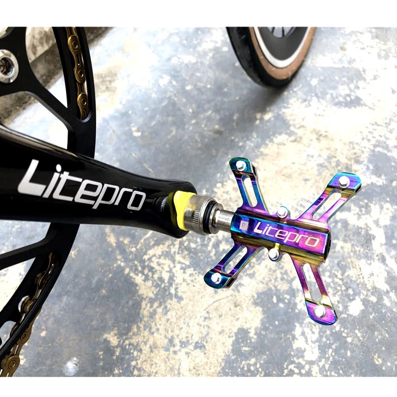Litepro Сверхлегкий велосипед быстросъемная педаль из алюминиевого сплава