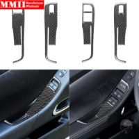 black color carbon fiber sticker window lifter door lock control panel interiors car accessories for chevrolet camaro 2010 2011